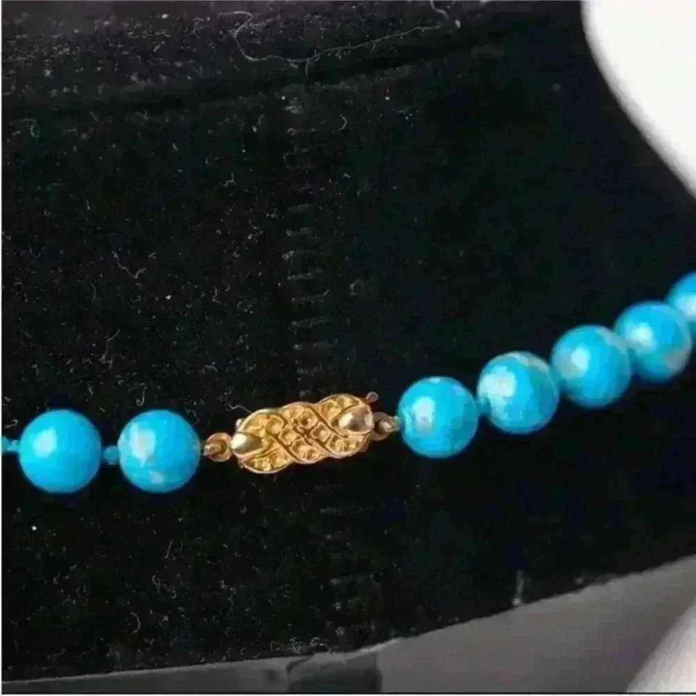 Cinderella inspired Vintage Howlite statement necklace Super Delicate - Picture 8 of 16